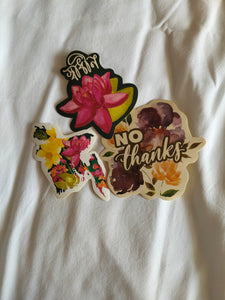 Floral Stickers | Set of 3