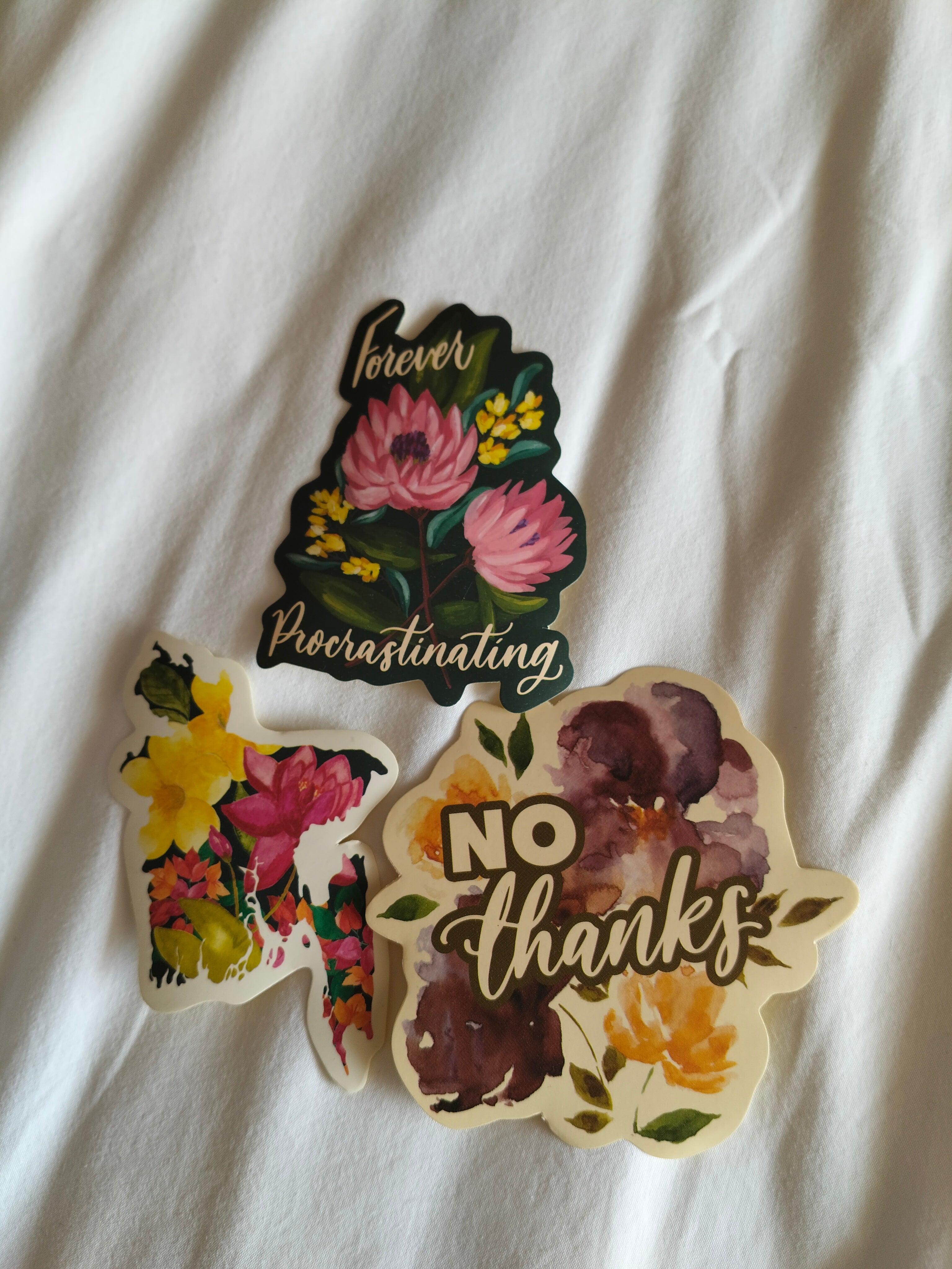 Floral Stickers | Set of 3