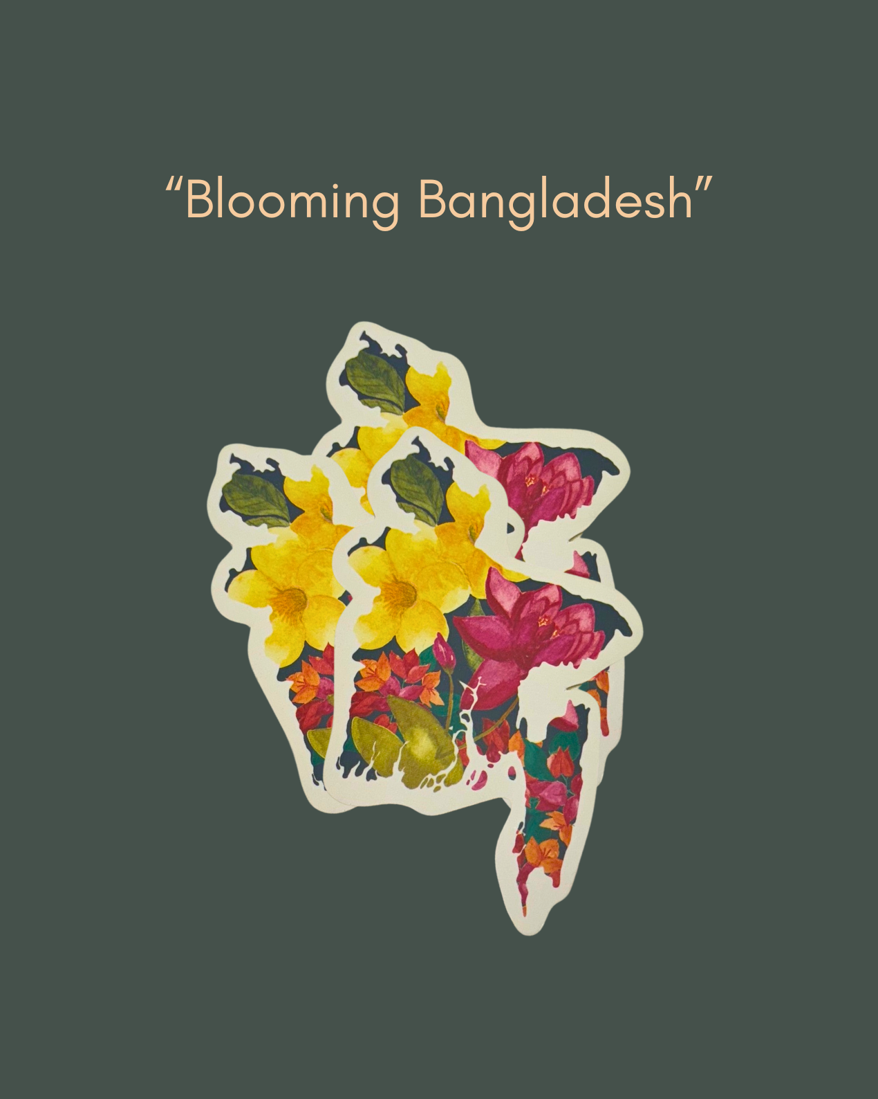 Blooming Bangladesh Sticker