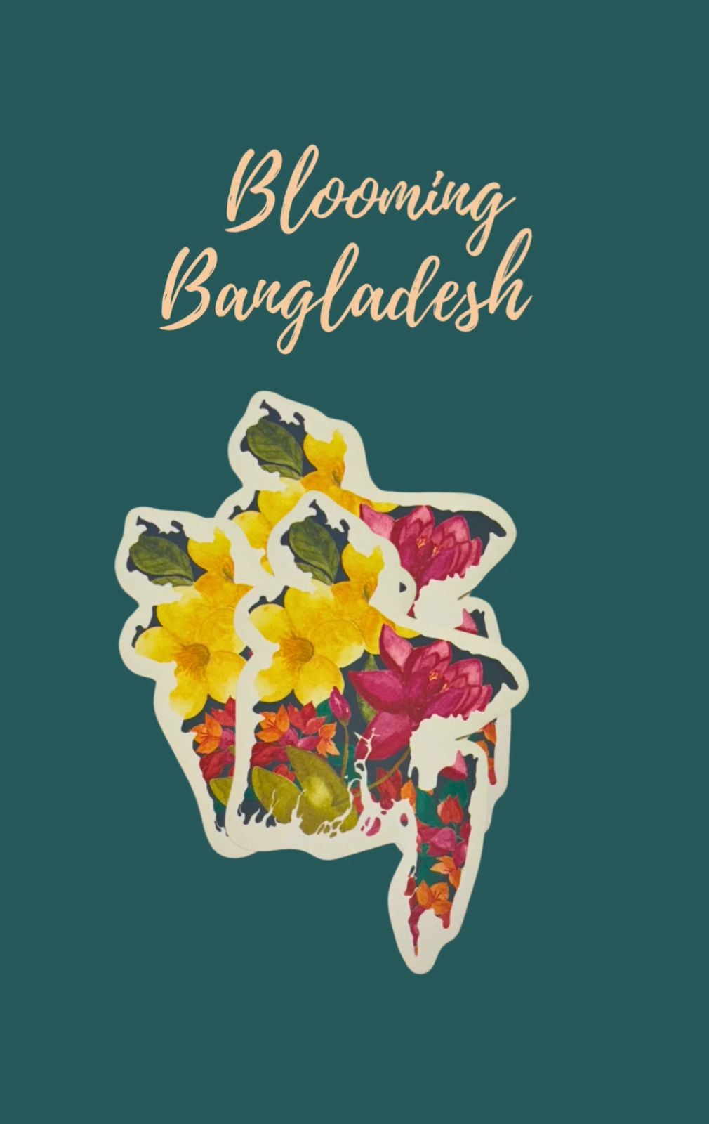 Blooming Bangladesh Sticker