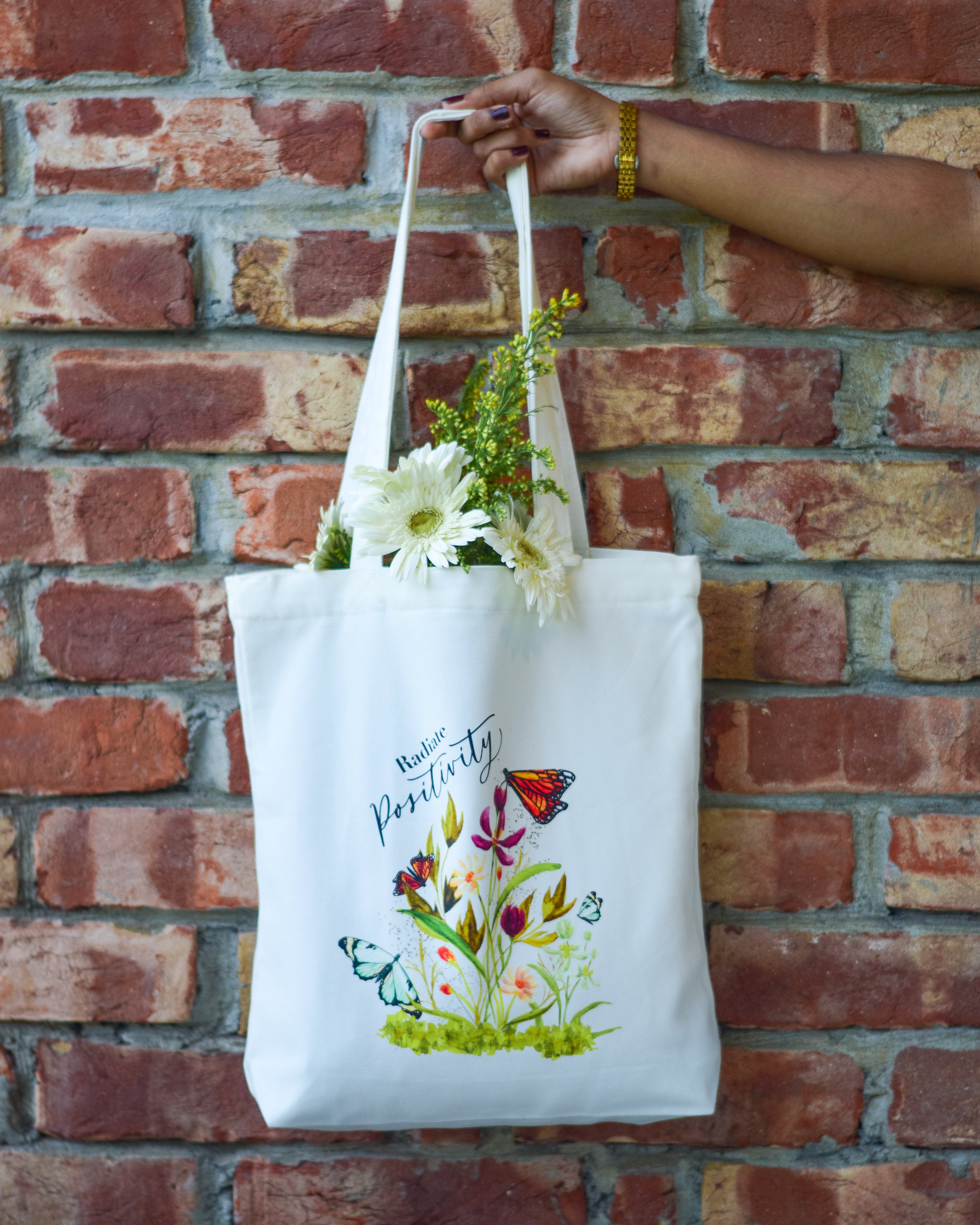 Radiate Positivity | Canvas Tote Bag