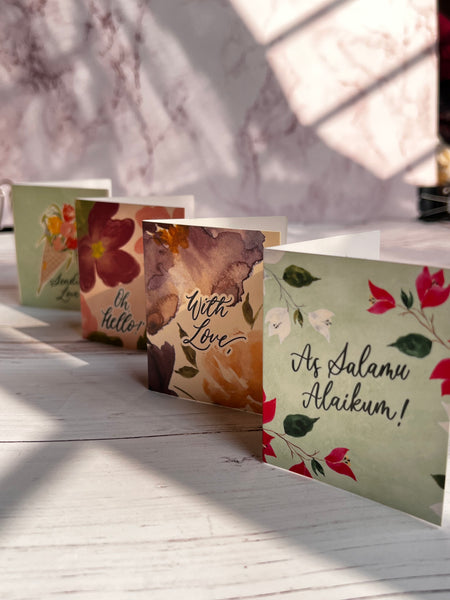 Mini Greeting Cards - Set of 4 Cards