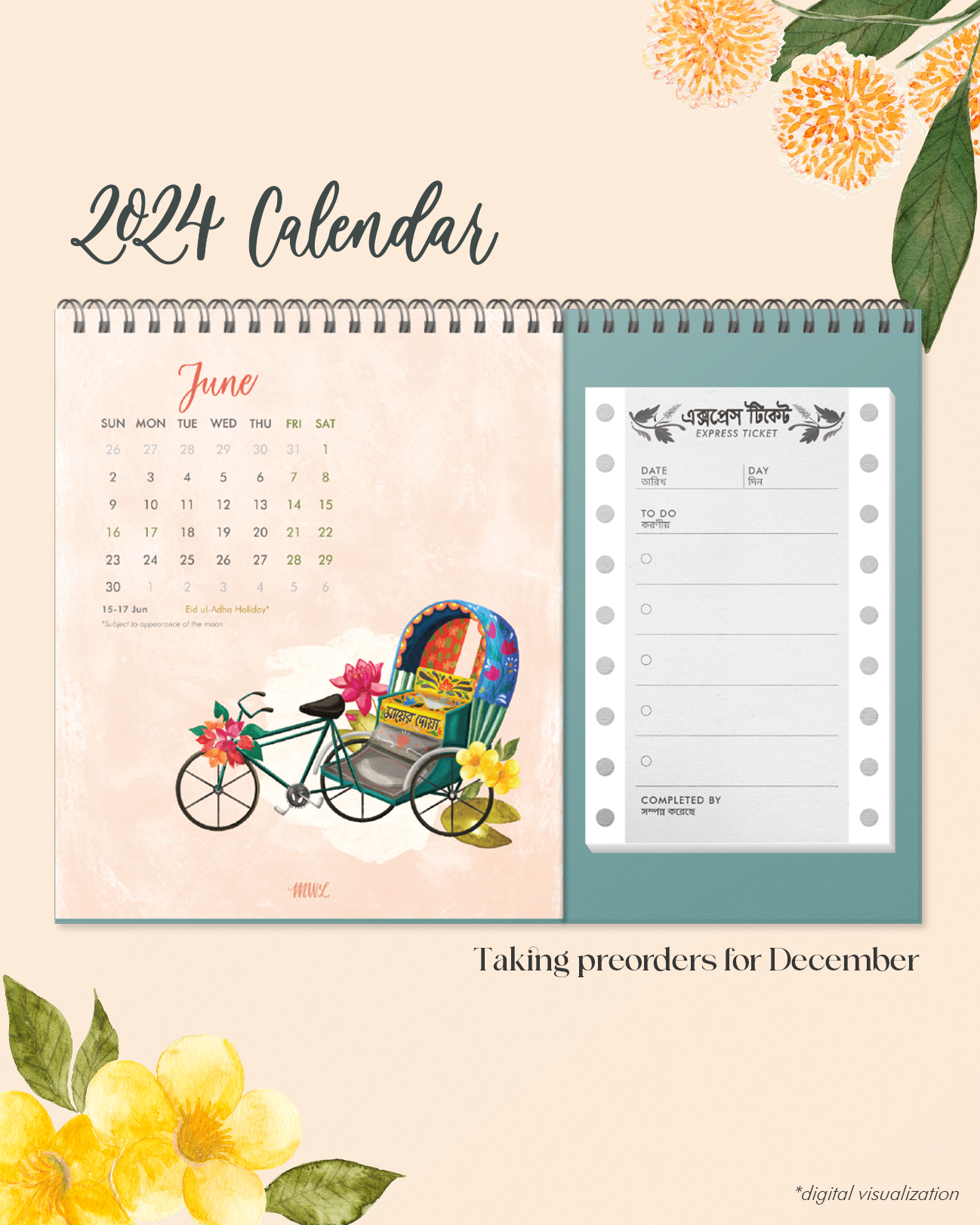 "Shomogro Bangladesh" 2024 Calendar