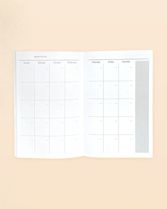 Monthly Agenda - Folio Insert