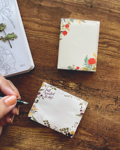 Floral Mini Notepad Set