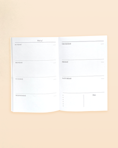 Weekly Agenda - Folio Insert