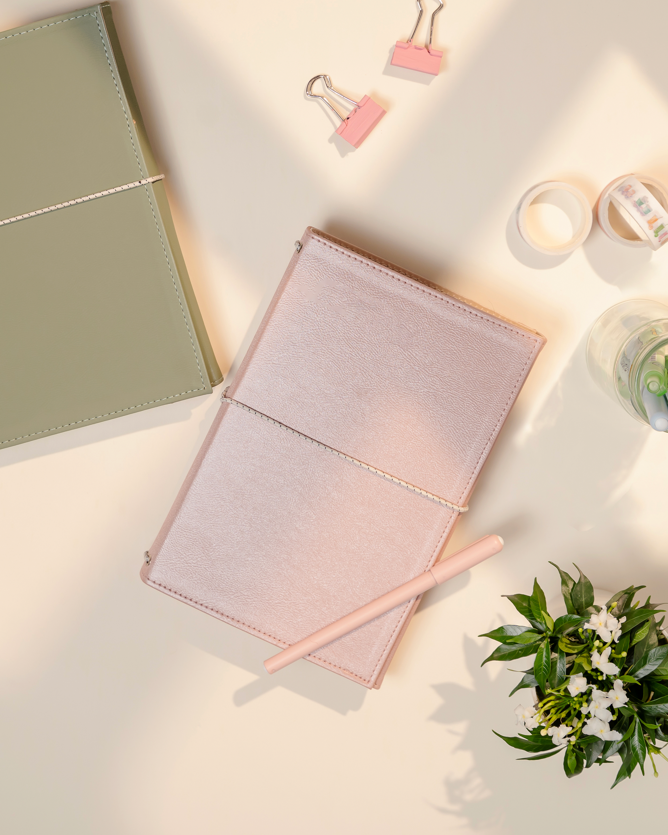 Blush - Faux Leather Folio