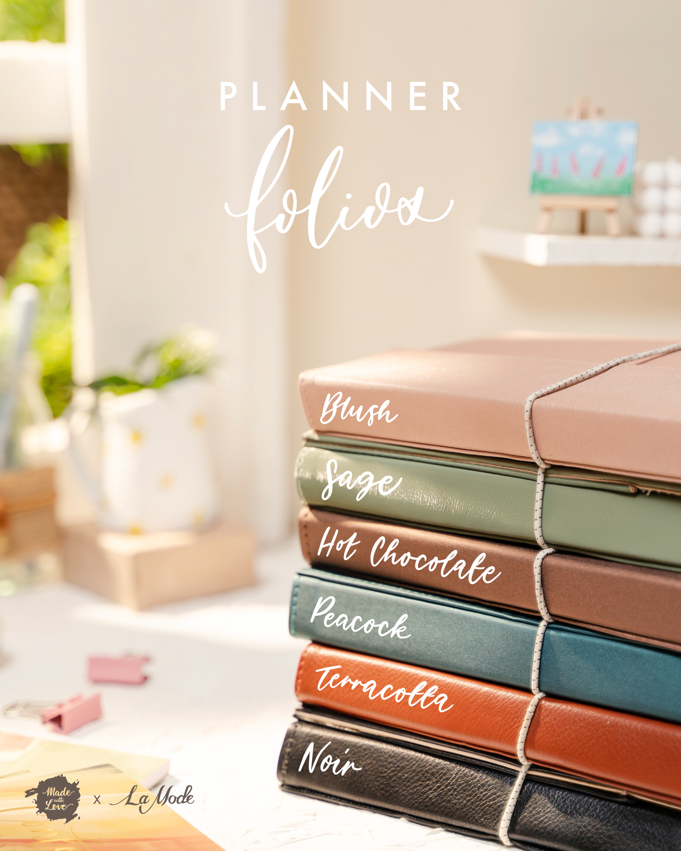 Terracotta - Faux Leather Folio