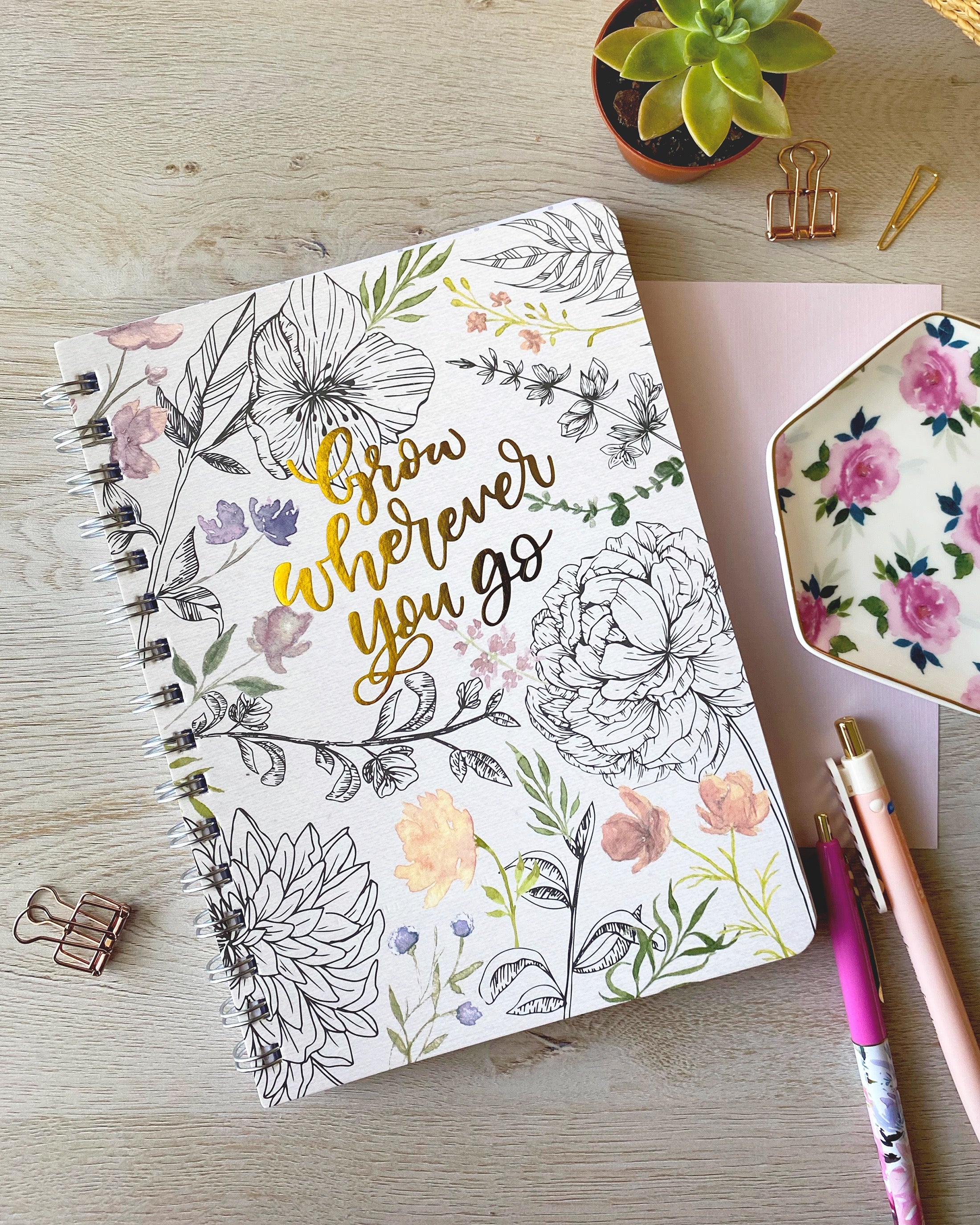 "Grow Wherever You Go" Segmented Journal - Oops Sale!