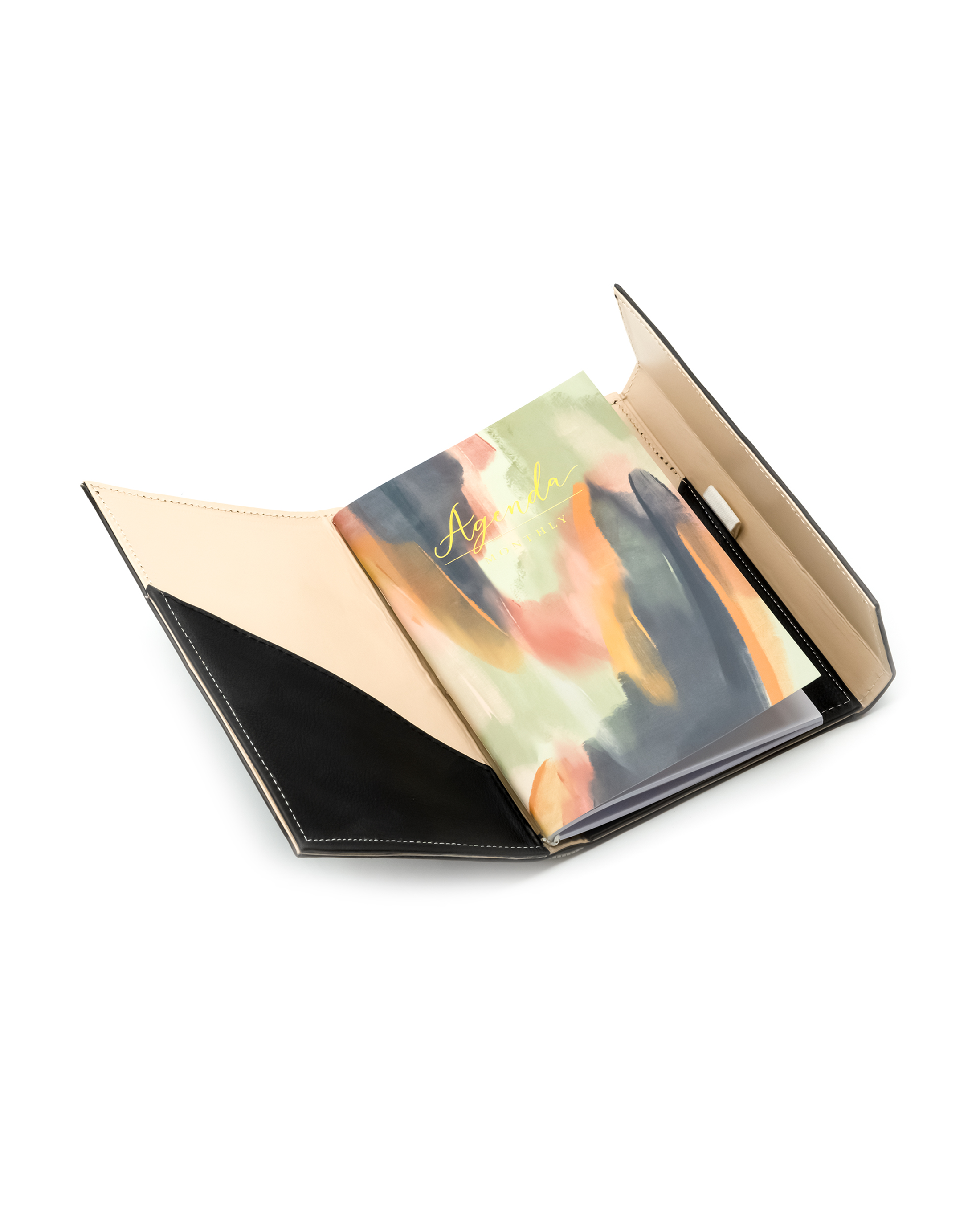 Noir - Faux Leather Folio