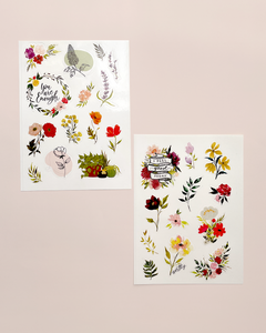 Floral Sticker Sheets